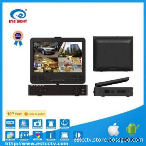 10 inch 8CH digital LCD HD CCTV DVR with zoom function